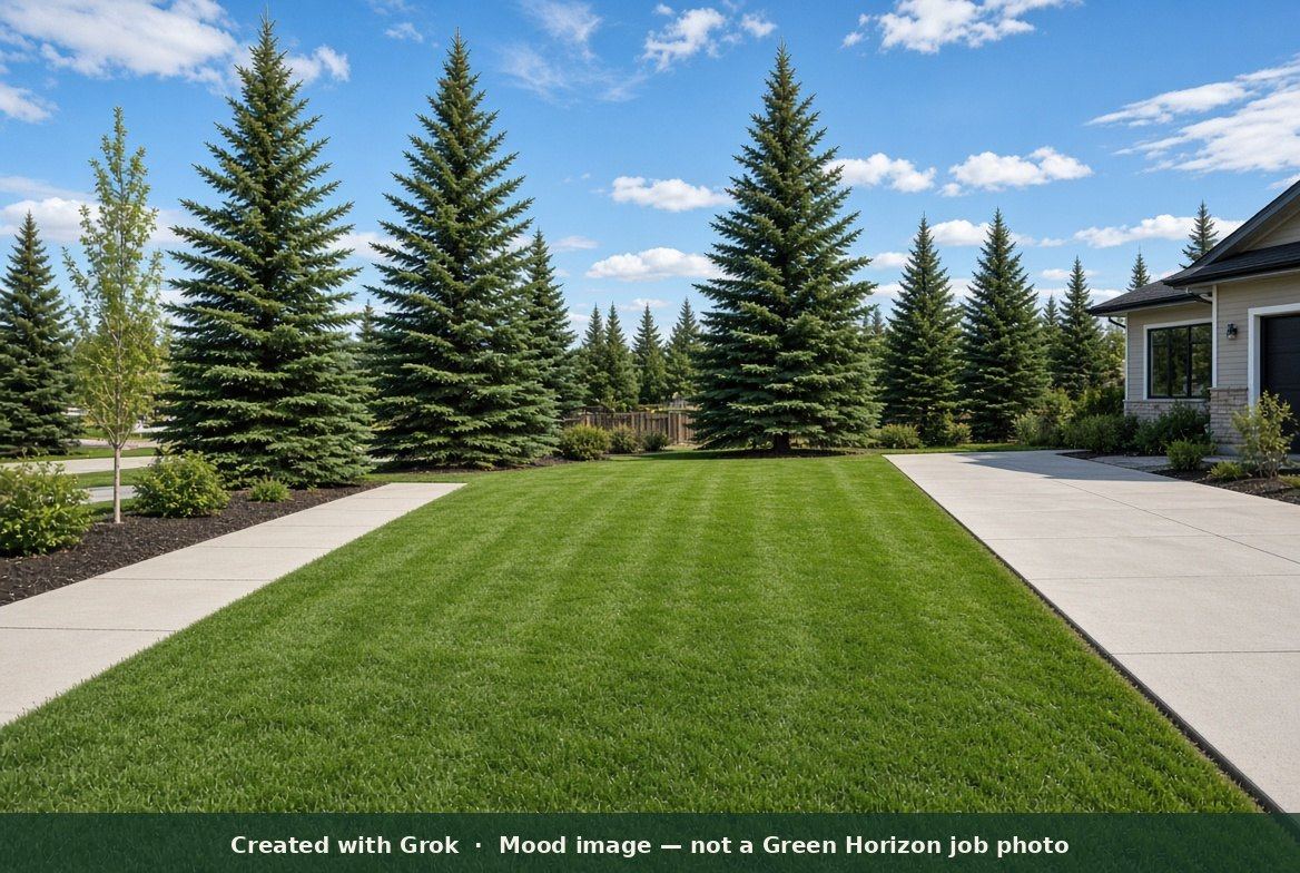 Peace Country lawn in season